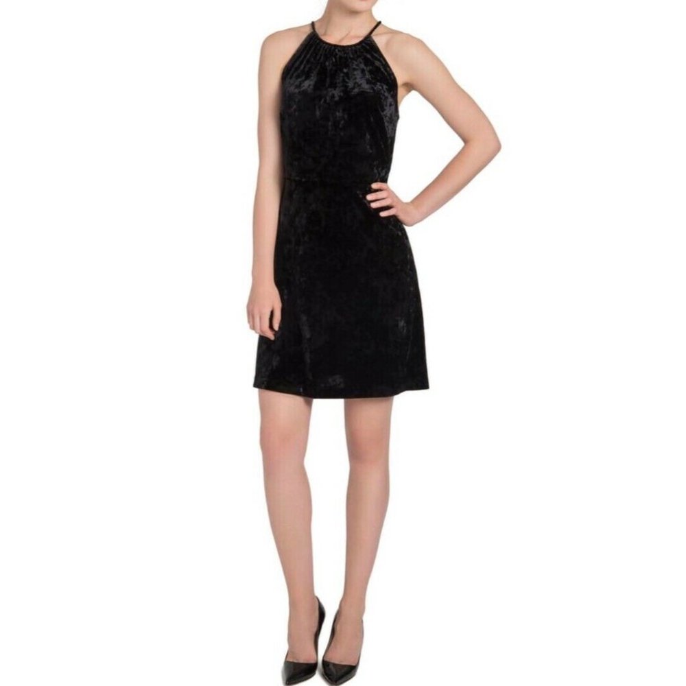 NWT Lysse Willa Crushed Black Velvet Dress